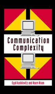 Cover of: Communication complexity