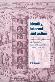 Cover of: Identity, interest, and action by Erik Ringmar