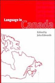 Cover of: Language in Canada by edited by John Edwards.