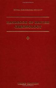 Cover of: Handbook of British chronology