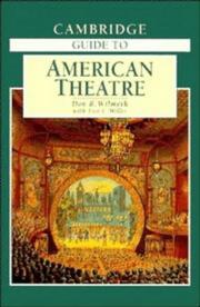 Cover of: Cambridge guide to American theatre