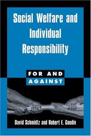Cover of: Social welfare and individual responsibility