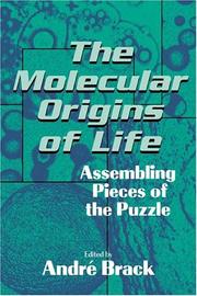 Cover of: The Molecular Origins of Life by Andri Brack, Andri Brack