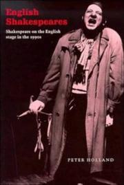 Cover of: English Shakespeares: Shakespeare on the English stage in the 1990s