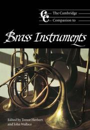 Cover of: The Cambridge companion to brass instruments
