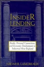 Cover of: Insider Lending by Naomi R. Lamoreaux