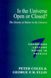 Cover of: Is the universe open or closed? by Peter Coles