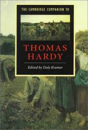 Cover of: The Cambridge companion to Thomas Hardy by edited by Dale Kramer.
