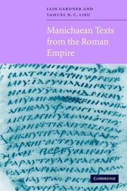 Cover of: Manichaean Texts from the Roman Empire