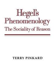 Cover of: Hegel's Phenomenology: The Sociality of Reason