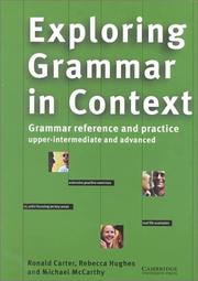 Cover of: Exploring Grammar in Context: Upper-Intermediate and Advanced