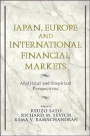 Cover of: Japan, Europe, and International Financial Markets: Analytical and Empirical Perspectives