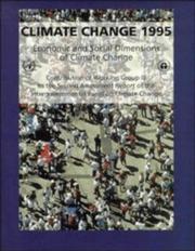 Cover of: Climate Change 1995: Economic and Social Dimensions of Climate Change by 