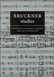 Cover of: Bruckner studies