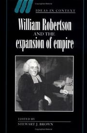 Cover of: William Robertson and the expansion of empire