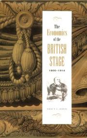Cover of: economics of the British stage, 1800-1914