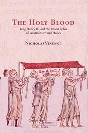 The Holy Blood by Nicholas Vincent