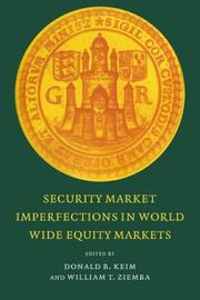 Cover of: Security market imperfections in worldwide equity markets