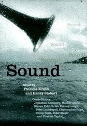 Cover of: Sound by edited by Patricia Kruth and Henry Stobart.