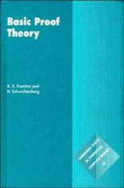 Cover of: Basic proof theory