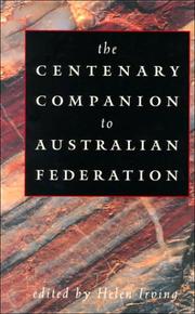 Cover of: The centenary companion to Australian federation by edited by Helen Irving.