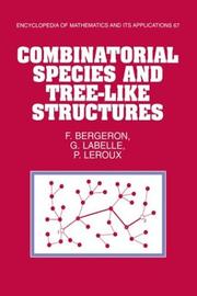 Cover of: Combinatorial species and tree-like structures