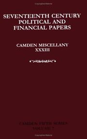 Cover of: Camden Miscellany XXXIII by J. T. Cliffe, David R. Ransome, Mike J. Braddick, Mark Greengrass, J. T. Cliffe