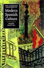 The Cambridge companion to modern Spanish culture by David Thatcher Gies