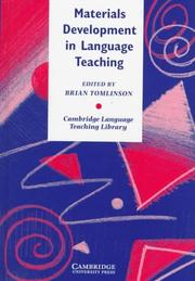Cover of: Materials development in language teaching