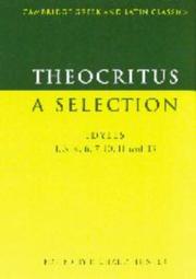 Cover of: A selection by Theocritus