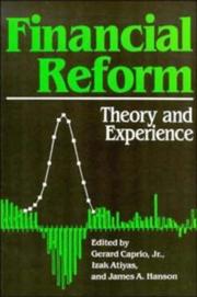 Cover of: Financial Reform: Theory and Experience