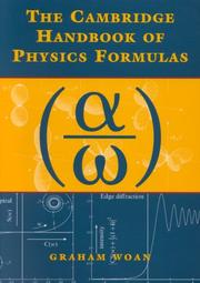 Cover of: The Cambridge handbook of physics formulas by Graham Woan