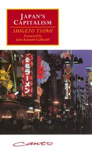 Cover of: Japan's capitalism by Tsuru, Shigeto, Tsuru, Shigeto