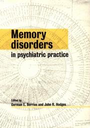 Cover of: Memory Disorders in Psychiatric Practice