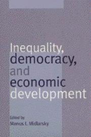 Cover of: Inequality, democracy, and economic development