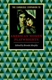 Cover of: The Cambridge companion to American women playwrights