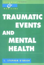 Cover of: Traumatic events and mental health by L. Stephen O'Brien