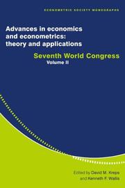 Cover of: Advances in Economics and Econometrics: Theory and Applications by 