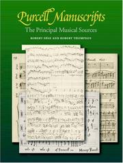 Cover of: Purcell Manuscripts: The Principal Musical Sources