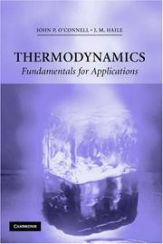 Cover of: Thermodynamics: Fundamentals for Applications (Cambridge Series in Chemical Engineering)