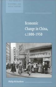 Cover of: Economic Change in China, c.18001950 (New Studies in Economic and Social History)