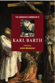 Cover of: The Cambridge Companion to Karl Barth (Cambridge Companions to Religion)