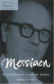 Cover of: Messiaen, Quatuor pour la fin du temps by Anthony Pople