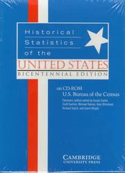 Cover of: Historical statistics of the United States on CD-ROM: colonial times to 1970
