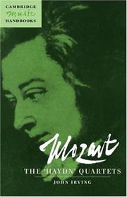 Cover of Mozart, the "Haydn" quartets