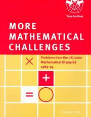 Cover of: More mathematical challenges