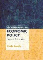 Cover of: The foundations of economic policy by Nicola Acocella