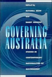 Cover of: Governing Australia: studies in contemporary rationalities of government