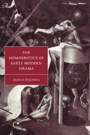 Cover of: The homoerotics of early modern drama