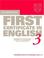 Cover of: Cambridge First Certificate in English 3 Student's book